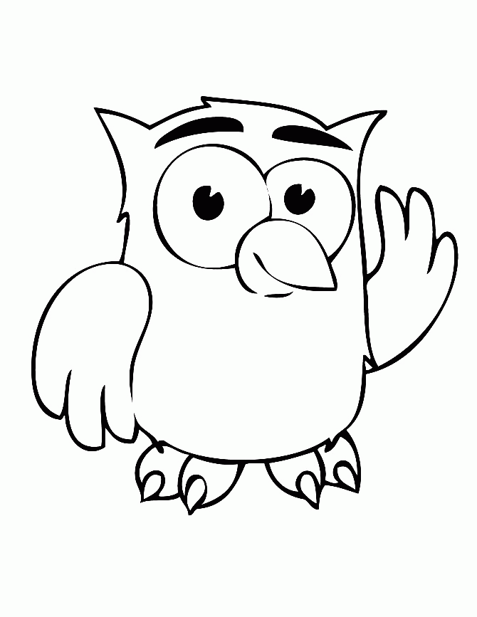 Download Cute Cartoon Owl Coloring Pages Or Print Cute Cartoon Owl -  Coloring Home