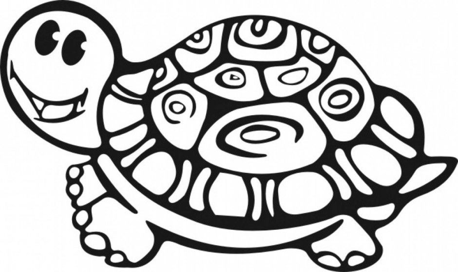 Cute Turtle Coloring Page 1267 Free 54412 Turtle Coloring Page