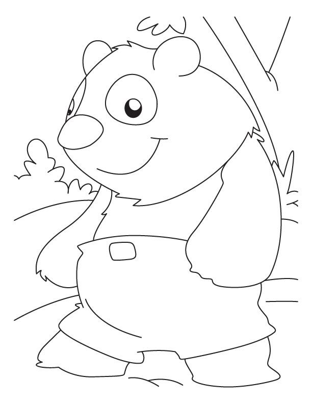 d panda Colouring Pages (page 3)