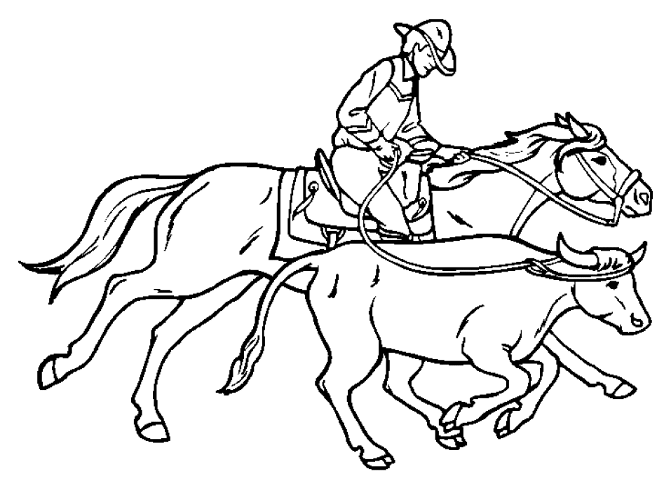 Coloring Page - Cowboy coloring pages 9