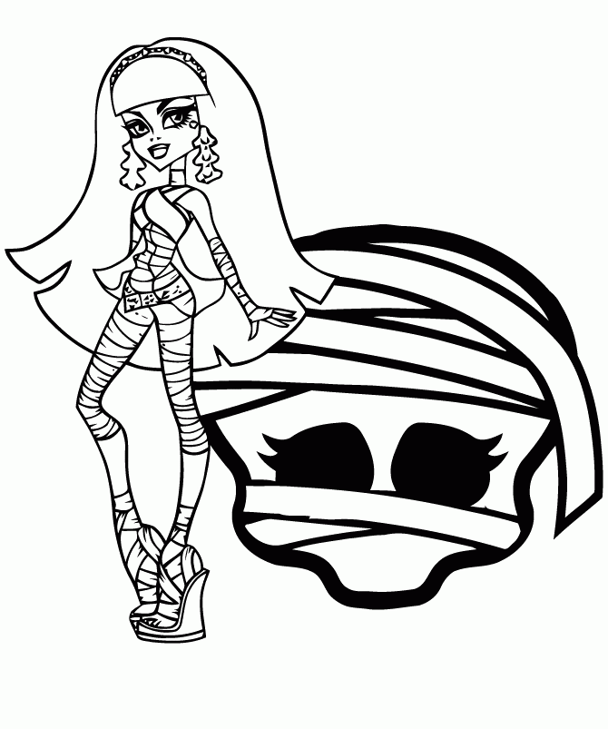 Monster Pets Of Cleo De Nile Coloring Pages - Monster High 