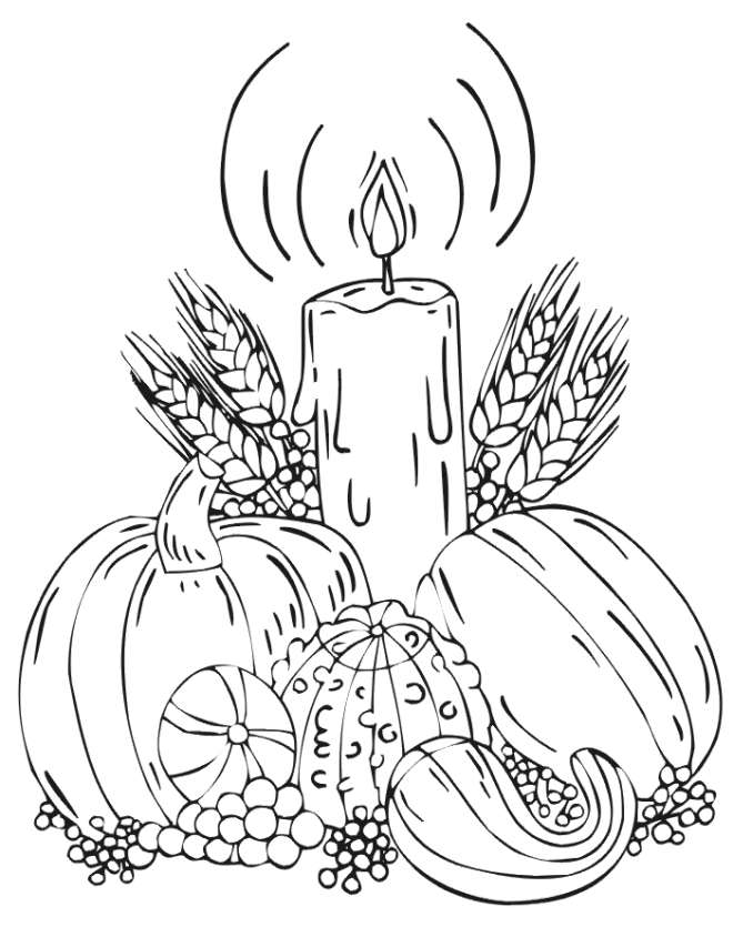 Free Printable Fall Coloring Page Windy Autumn Day