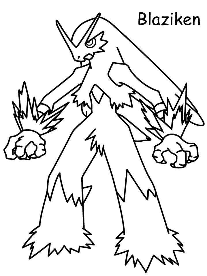 Blaziken pokemon coloring pages | Coloring Pages