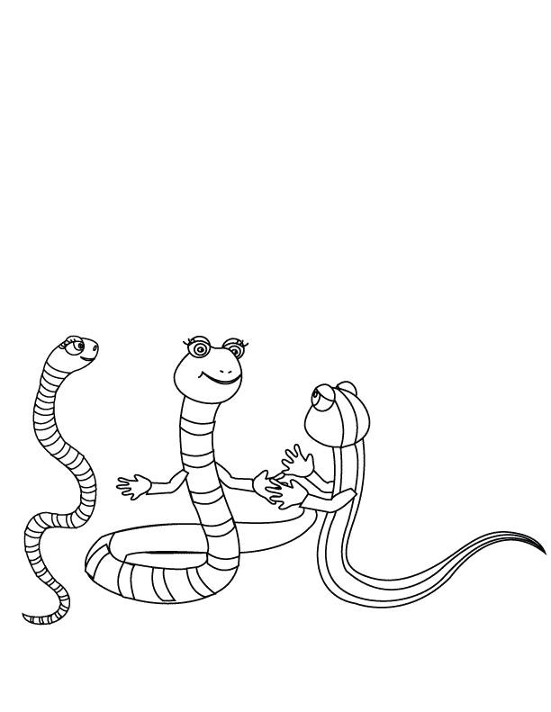 Coloring Pages - Snakes