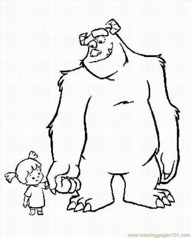 Coloring Pages Ters Inc Coloring Pages 1 Lrg (Cartoons > Monsters 