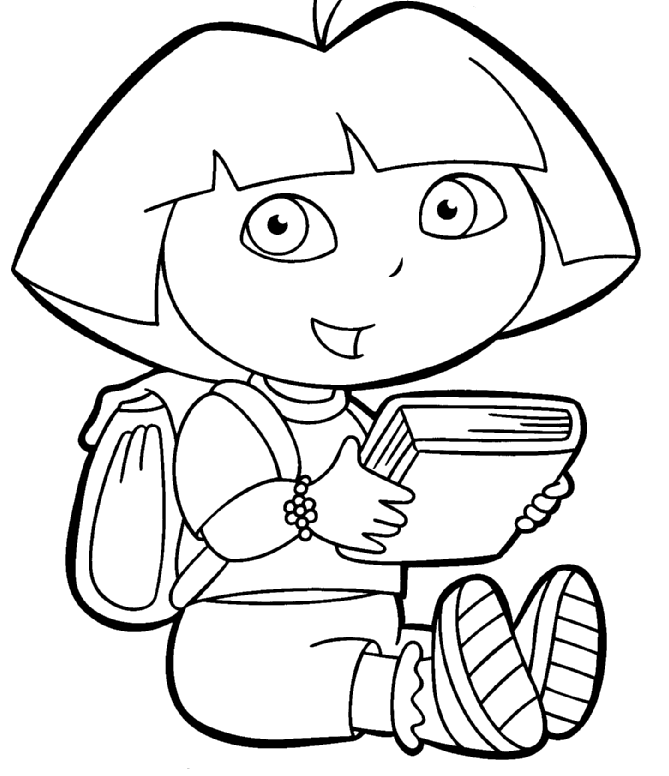 Dora Explorer Coloring New Coloring Pages | Dora The Explorer 