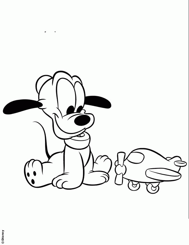 Disney S Pluto Pictures Coloring Home