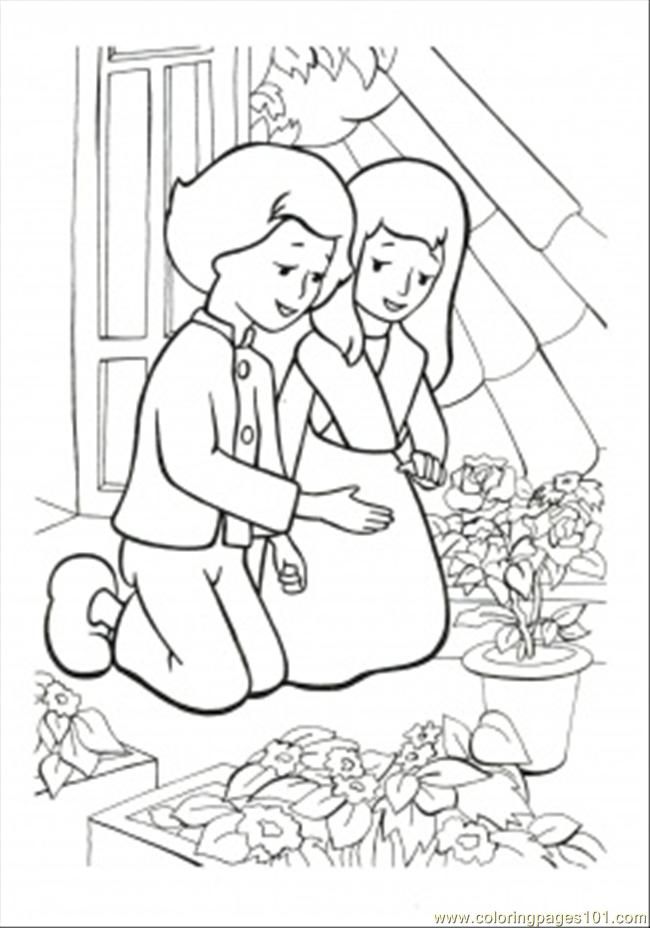 Coloring Pages Gerda And Kai Are Together Again (Cartoons > Others 