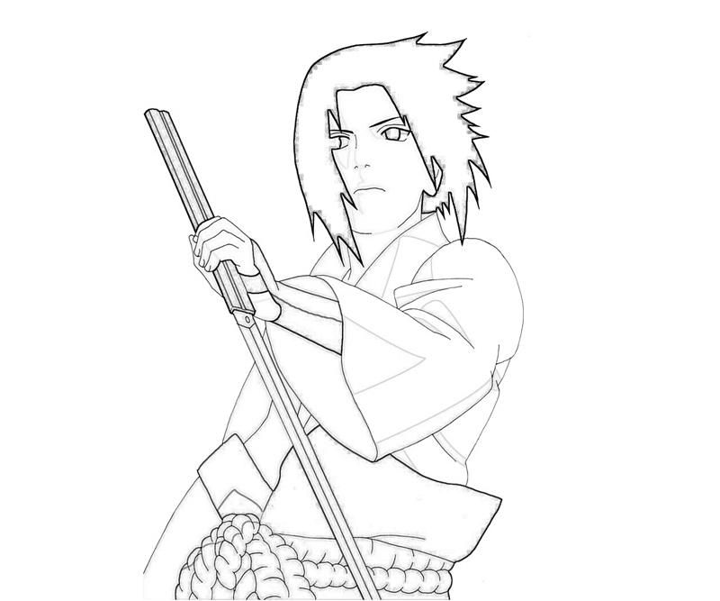 sasuke and Colouring Pages (page 2)