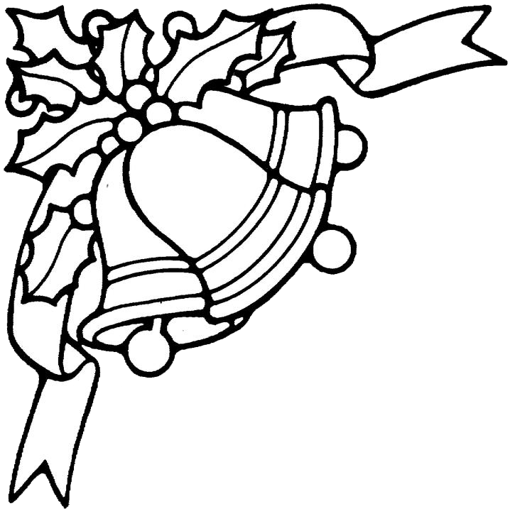 Christmas Bells Coloring Pages 1 | Purple Kitty
