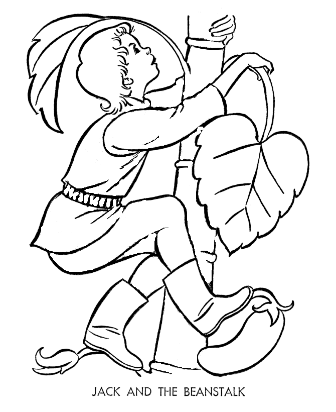 Jack and the Beanstalk - Story Character | Coloring pages