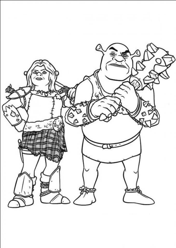 Printable Coloring Pages Of Shrek - deColoring