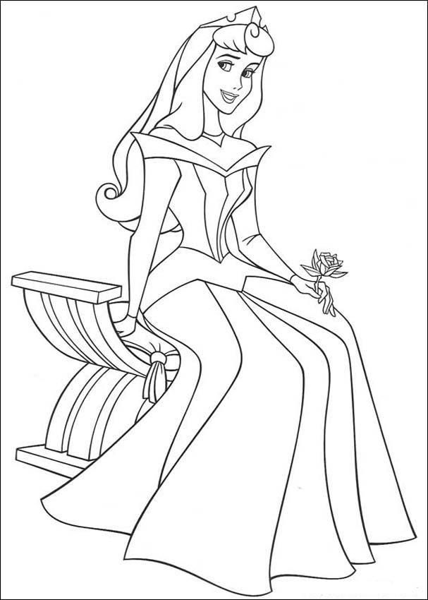 Princess Aurora Coloring Pages | Fantasy Coloring Pages