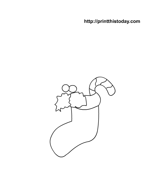 Free printable Christmas Coloring Pages with Stockings | Print 