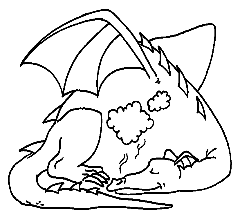 Dragon Coloring in Pages | Dragon Coloring