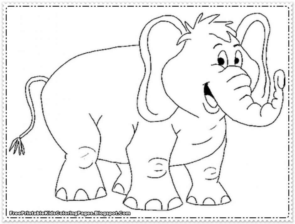 Cute Elephant Coloring Pages - Coloring Home