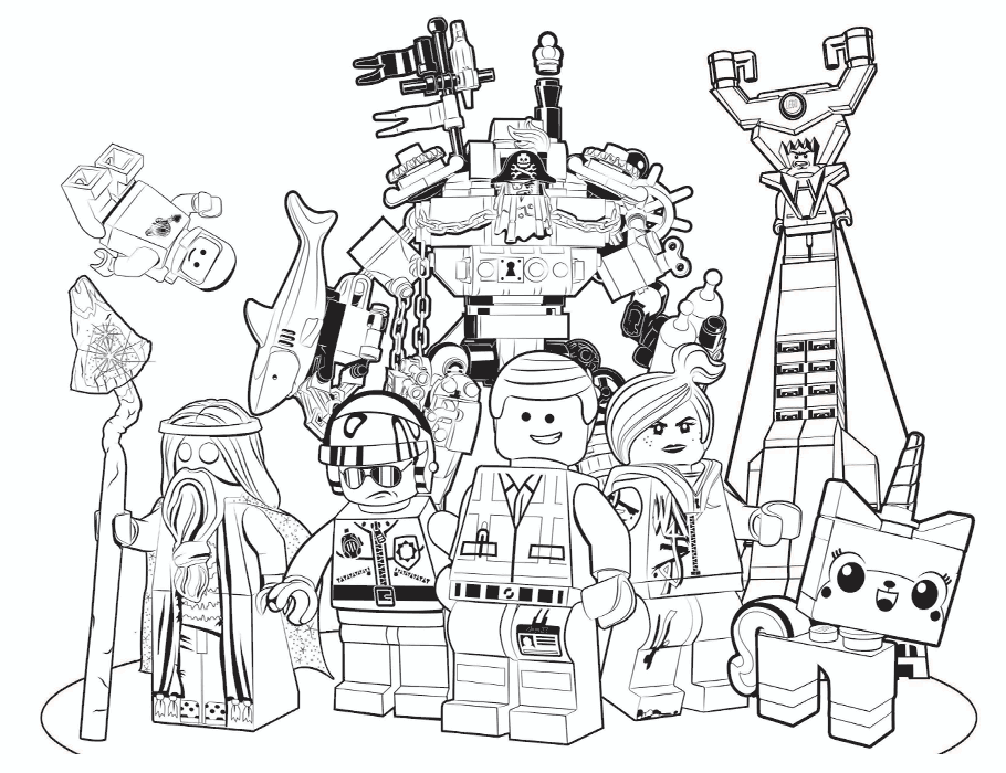 lego movie coloring pages - Squid Army