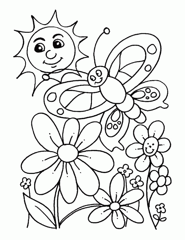 spring color pages 9 spring coloring pages | Inspire Kids