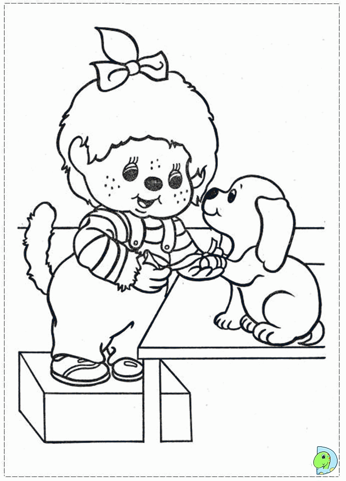 Monchhichi Coloring page