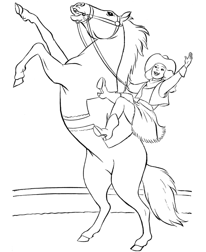 Printable Circus Coloring Pages