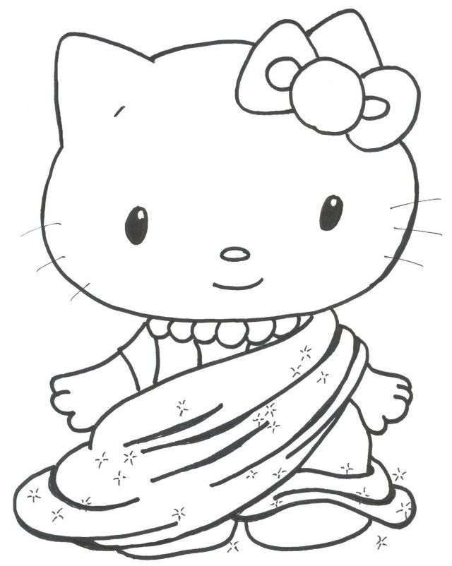 Printable Kitten Pictures Coloring Home