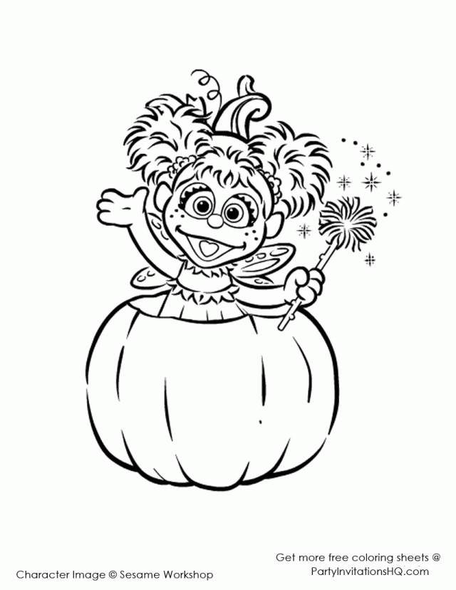 Halloween Coloring Pages Free Sesame Street Halloween Coloring 