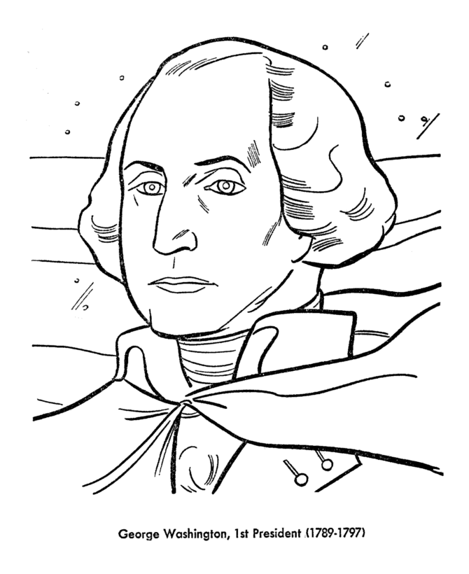 George Washington Coloring Pages for Kids