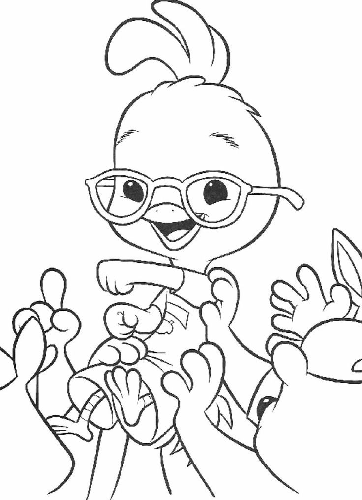 Chicken Little Win Coloring Page | Disney