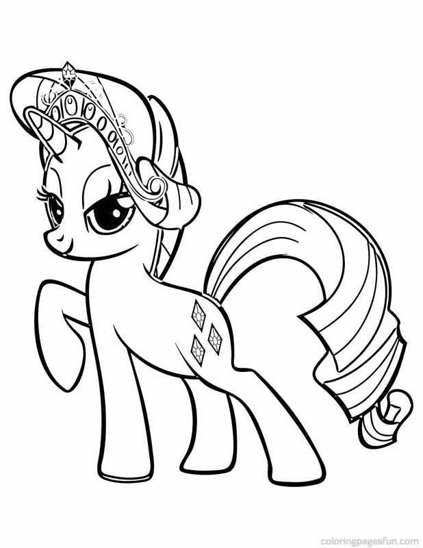 My Little Pony Coloring Pages Rarity Up | Cartoon Coloring Pages