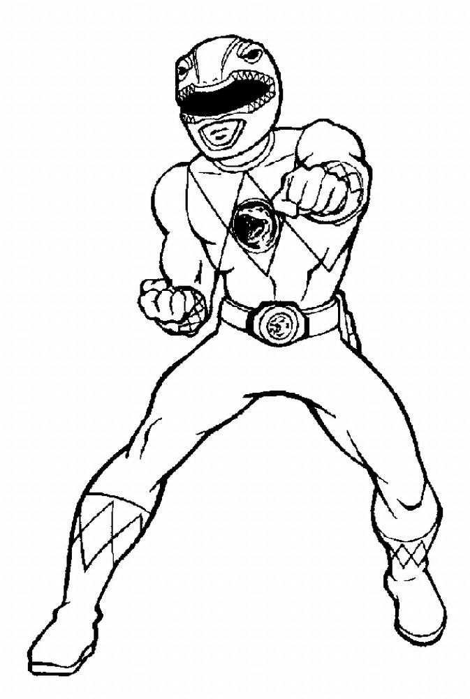 Coloring Page Power Rangers : Printable Coloring Book Sheet Online 