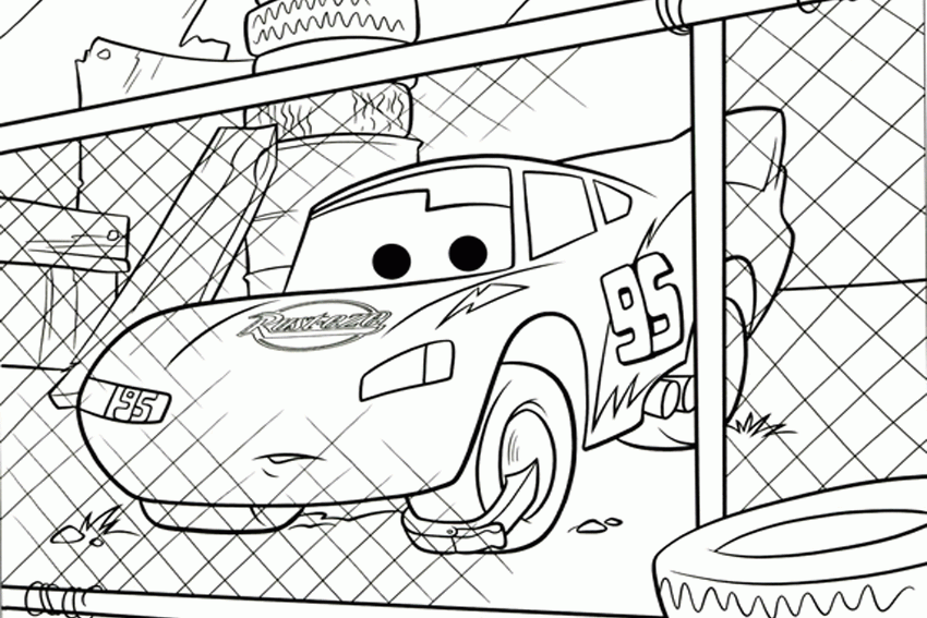 Cars Color Page | Coloring Pages - Coloring Home
