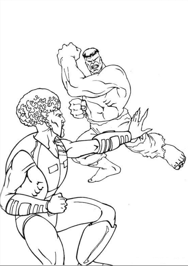 Coloring Page - The hulk coloring pages 16