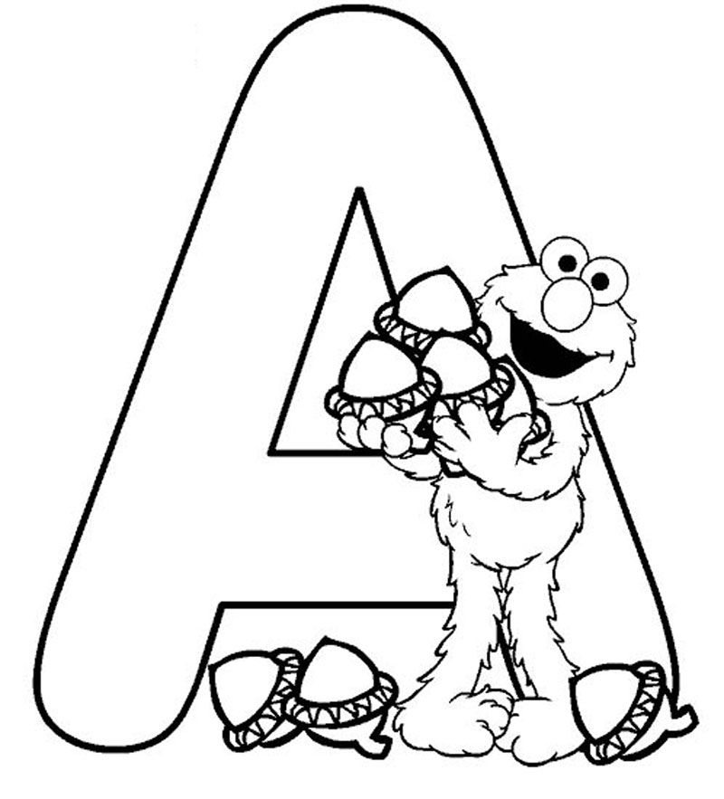 Alphabet A Colouring Pages - Colouring Pages Online Australia