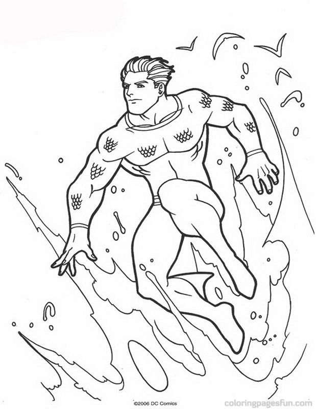 Aquaman | Free Printable Coloring Pages