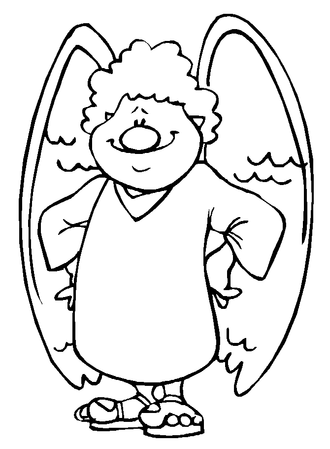 ange Colouring Pages (page 2)