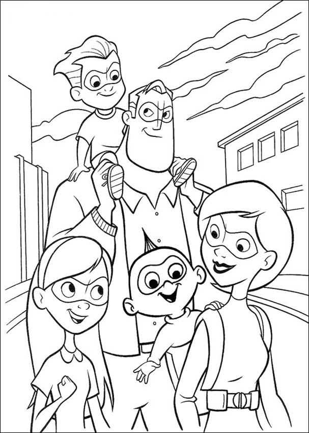 The Incredibles Logo Coloring Page Images & Pictures - Becuo
