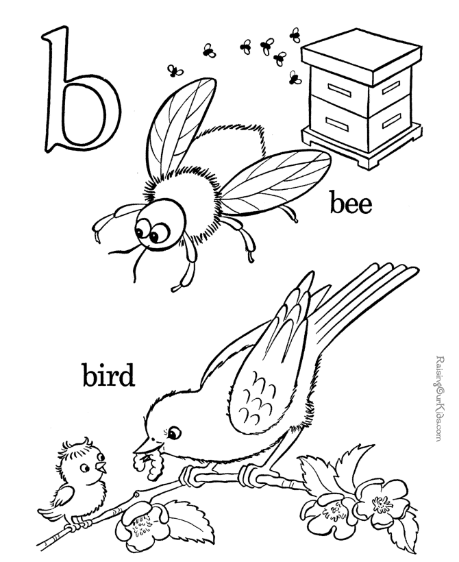 Alphabet coloring page 004