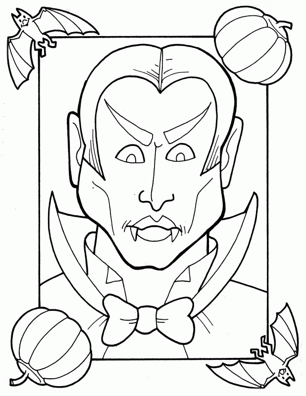 Dracula Coloring Pages - Coloring Home