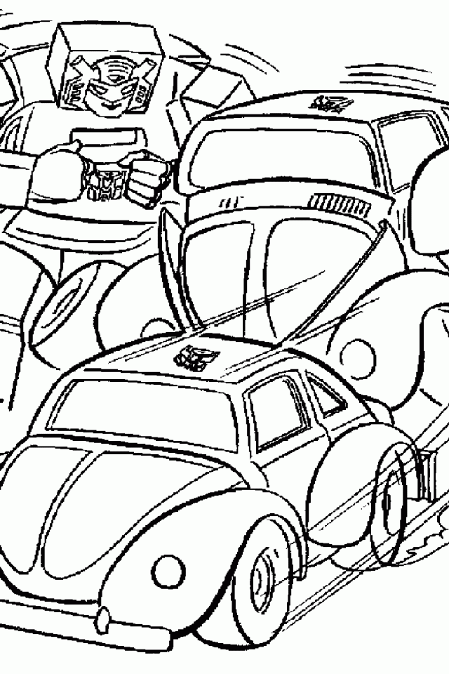 Bumblebee Transformer Coloring Pages | download free printable 