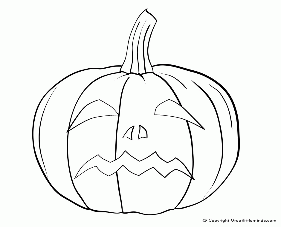 Blank Pumpkin Coloring Pages.