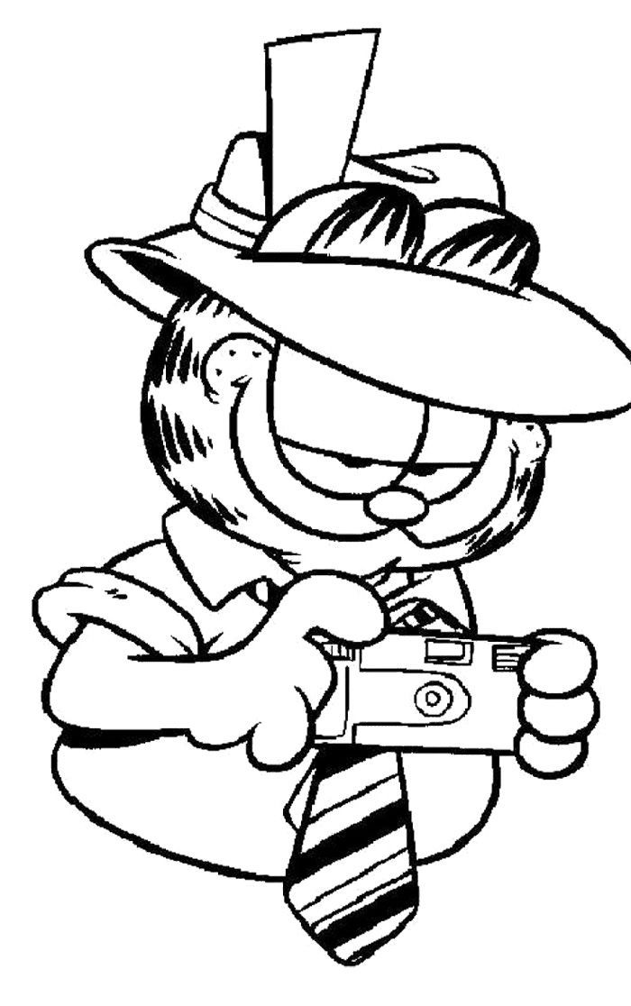 Garfield Coloring Page - Coloring Home
