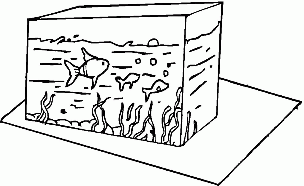 Latest Fish In The Tank Coloring Page | Laptopezine.