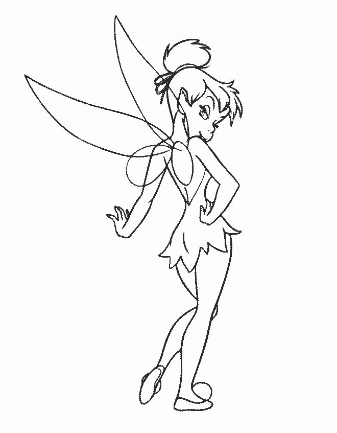 TinkerBell Coloring Pages (7) | Coloring Kids