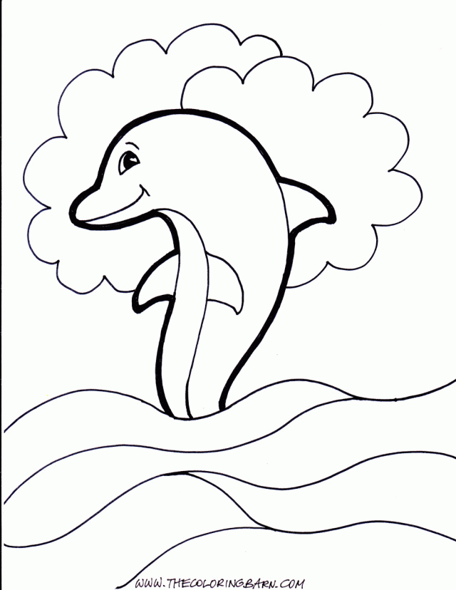 Top Dolphin Coloring Pages | Laptopezine.