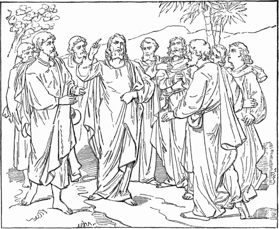 Bible Coloring Pages New Testament Zacchaeus And Jesus Id 76849 