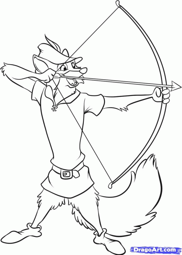 bbc robin hood coloring pages