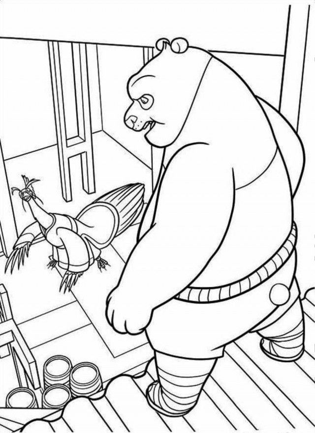 Print Or Download Kung Fu Panda No 2 Free Printable Coloring Pages 