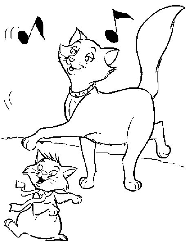 The AristoCats Coloring Pages 9 | Free Printable Coloring Pages 