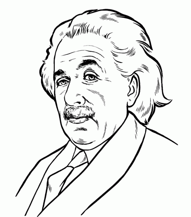 Albert Einstein To Print Coloring Page Coloring Page Coloring Home