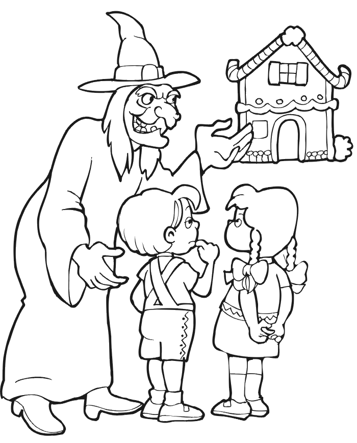 Hansel And Gretel Coloring Pages - Free Printable Coloring Pages 